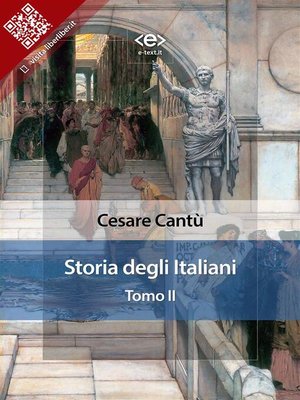 cover image of Storia degli Italiani. Tomo II